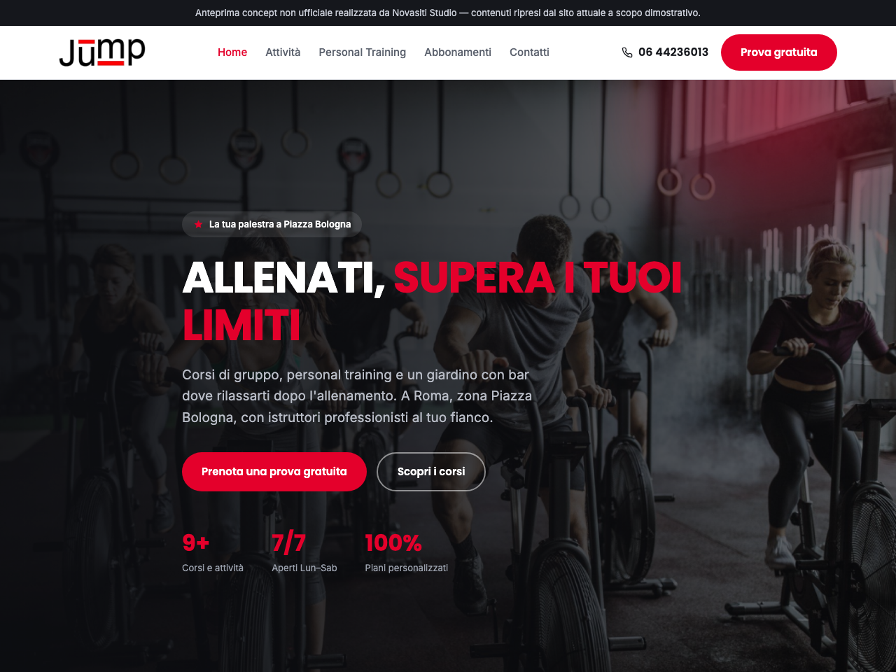 Anteprima Novasiti — Palestra · Roma
